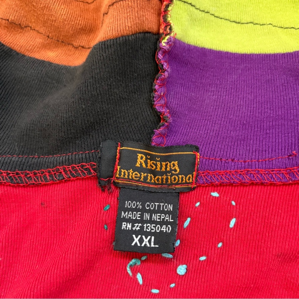 Artsy Multi-Coloured Patchwork Jacket With Embroi… - image 5